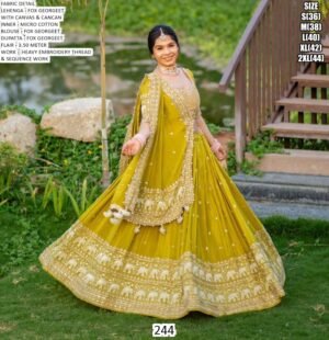 211 Presenting Party Wear Designer Stitched Lehenga Choli