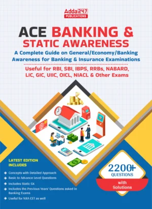 Bank Exam Study book Ace Banking & Static Awareness For SBI , RBI, IBPS , RRB's, NABARD, LIC Other Bank Exams 2025 (English Printed Edition) By Adda247