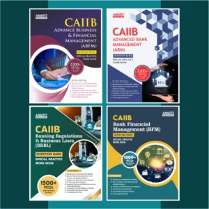CAIIB (ABFM + ABM + BRBL + BFM) Question Bank Practice Book 7700+ MCQs with Detailed Solutions (4 Book Set) (English Printed Edition) By Adda247