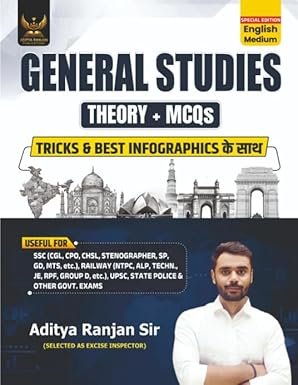 Aditya Ranjan General Studies Theory + MCQs, Special Edition English Medium, Tricks & Best Infographics, Aditya Ranjan Sir Paperback