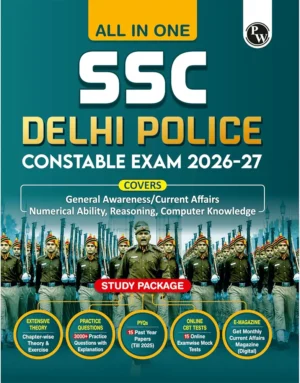 PW All In One SSC Delhi Police Constable Book 2026-27 Exam | Chapterwise Theory, Short Tricks, 15 PYQs (2025, 2023 & 2020), 3000+ Practice Questions and 15 Online CBT Tests | English Edition
